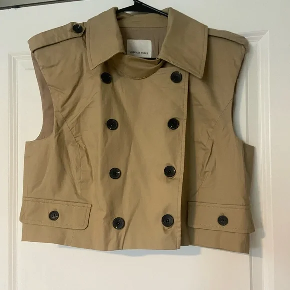 Anthropologie Trench cropped vest - Picture 5 of 5